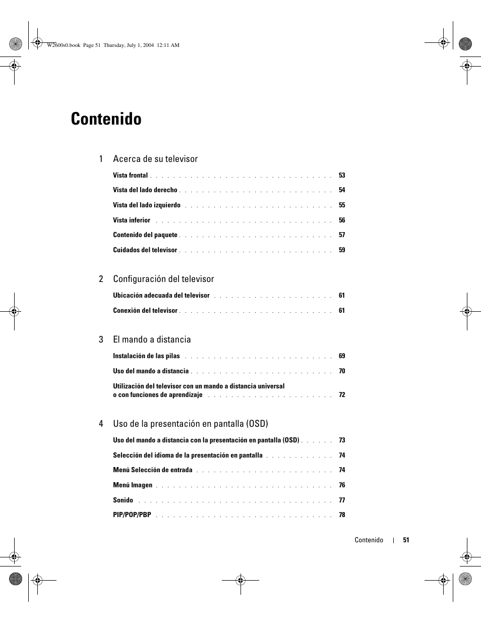 Dell LCD TV W2600 User Manual | Page 50 / 149
