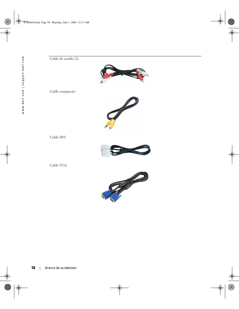 Dell LCD TV W2600 User Manual | Page 57 / 149