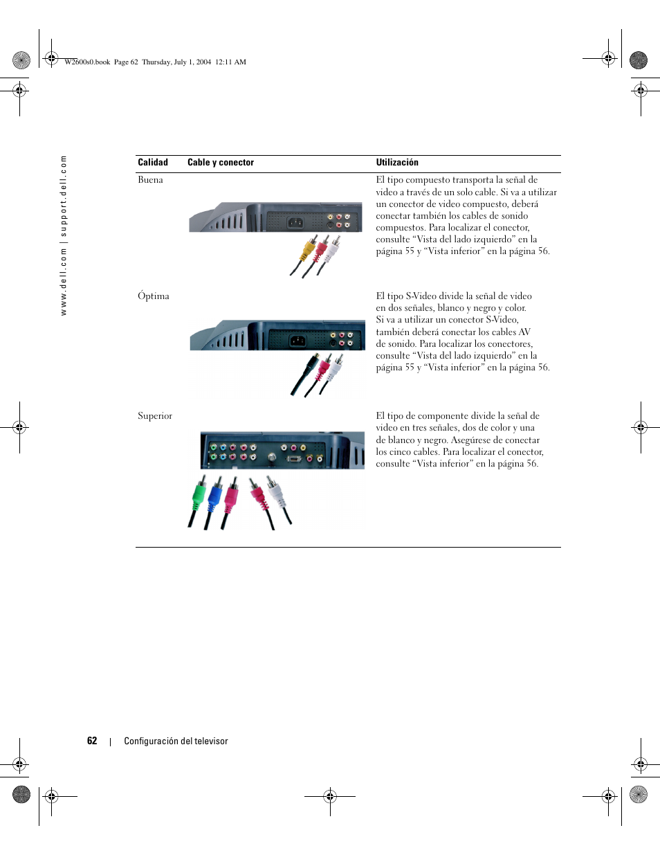 Dell LCD TV W2600 User Manual | Page 61 / 149