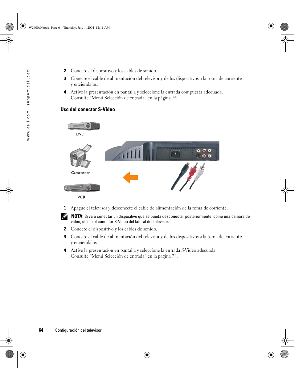 Dell LCD TV W2600 User Manual | Page 63 / 149