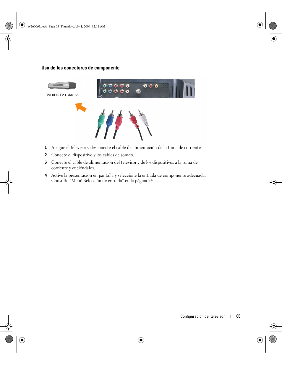 Dell LCD TV W2600 User Manual | Page 64 / 149