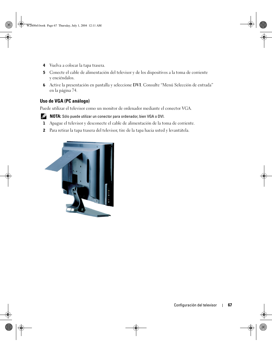 Dell LCD TV W2600 User Manual | Page 66 / 149