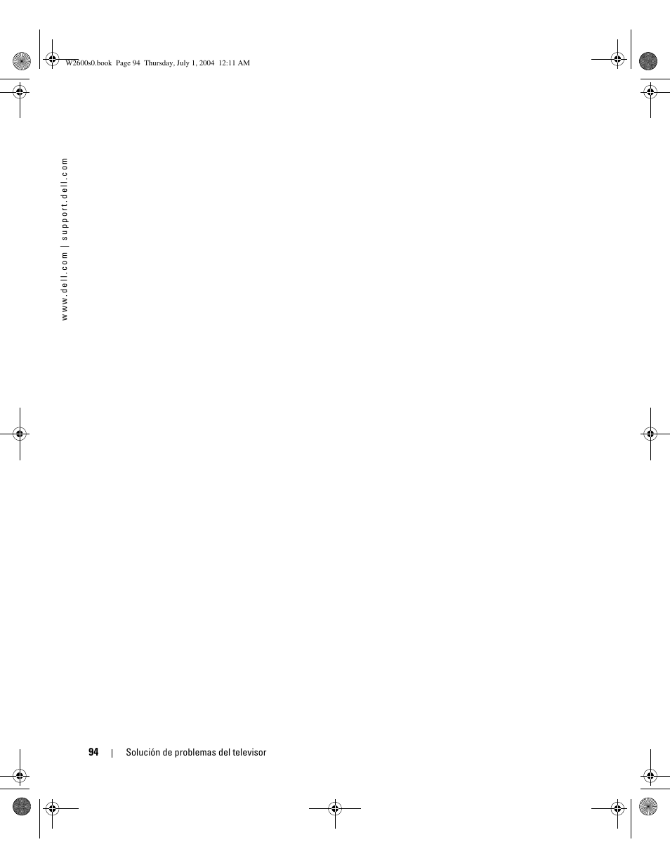 Dell LCD TV W2600 User Manual | Page 93 / 149