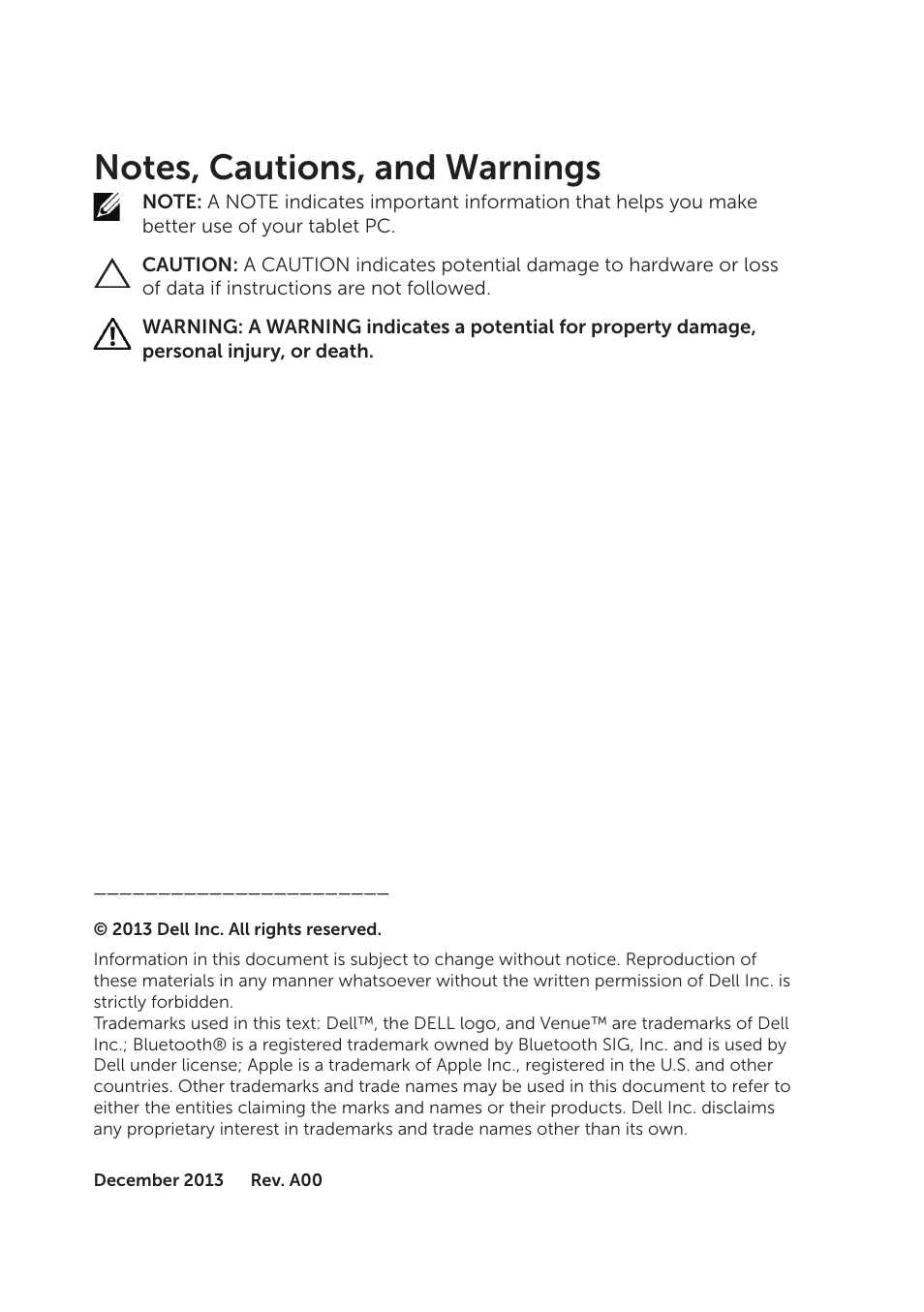 Dell Venue 8 Pro User Manual | Page 2 / 44