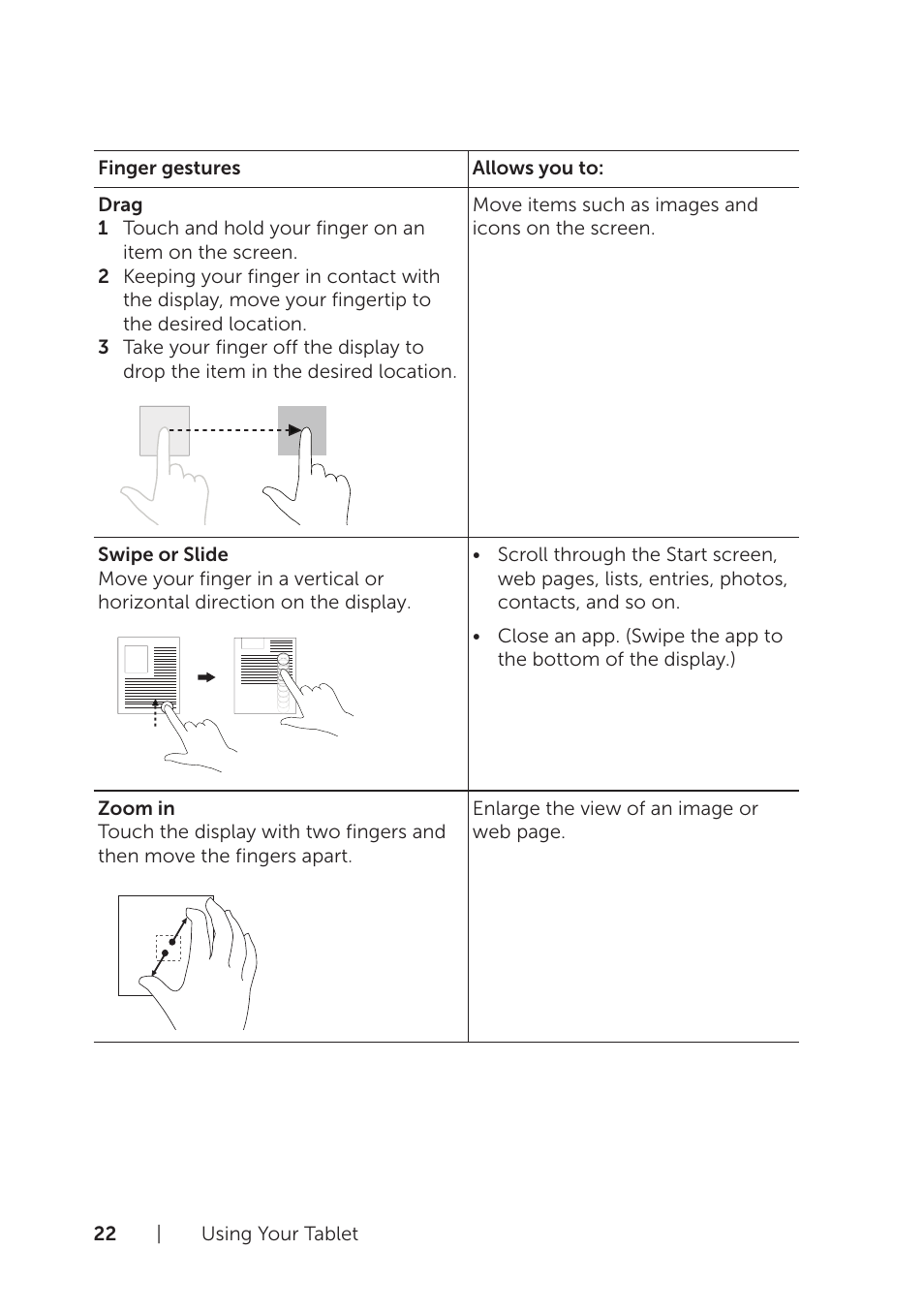 Dell Venue 8 Pro User Manual | Page 22 / 44