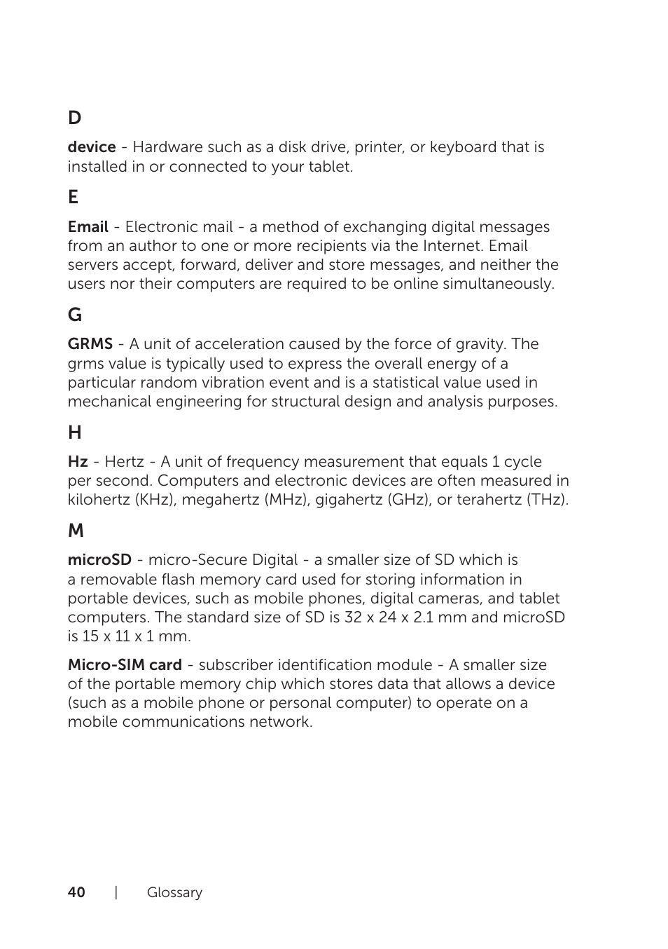 Dell Venue 8 Pro User Manual | Page 40 / 44
