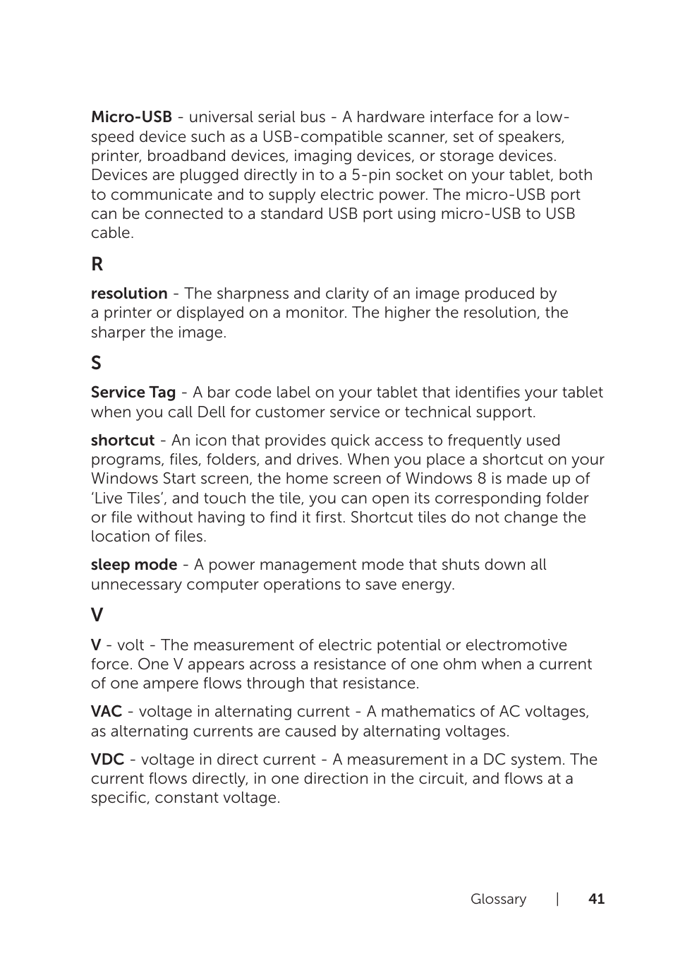 Dell Venue 8 Pro User Manual | Page 41 / 44