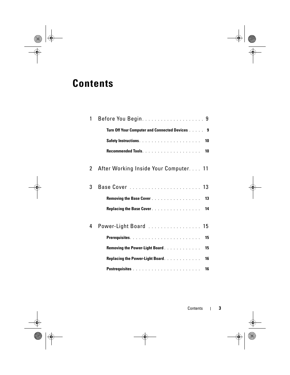 Dell XPS 13 (L321X, Early 2012) User Manual | Page 3 / 74