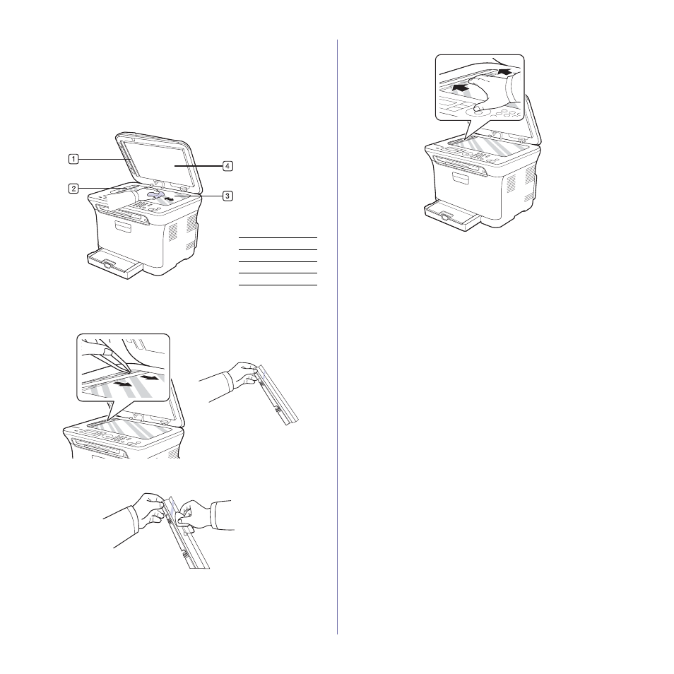 Cleaning the scan unit | Dell 1235cn Color Laser Printer User Manual | Page 52 / 116