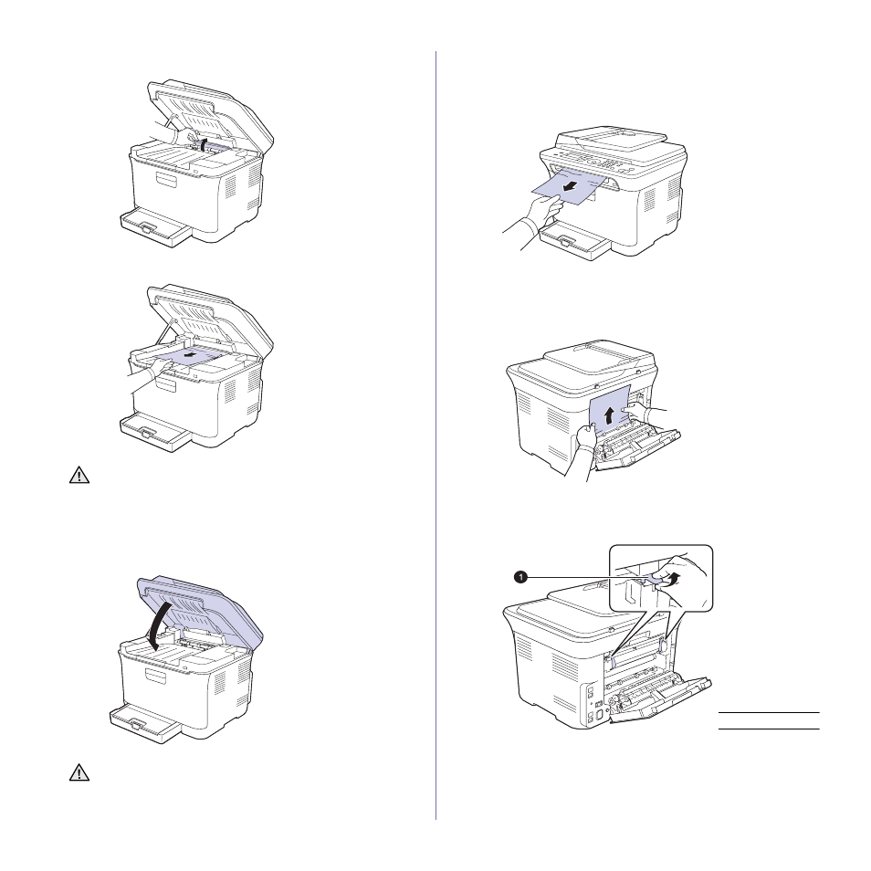 In the paper exit area | Dell 1235cn Color Laser Printer User Manual | Page 60 / 116