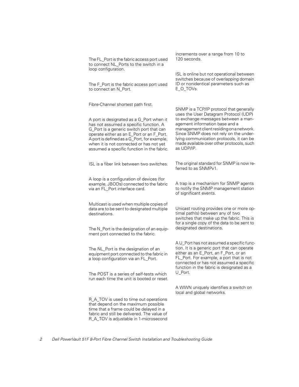 Dell PowerVault 51F (8P Fibre Channel Switch) User Manual | Page 150 / 156