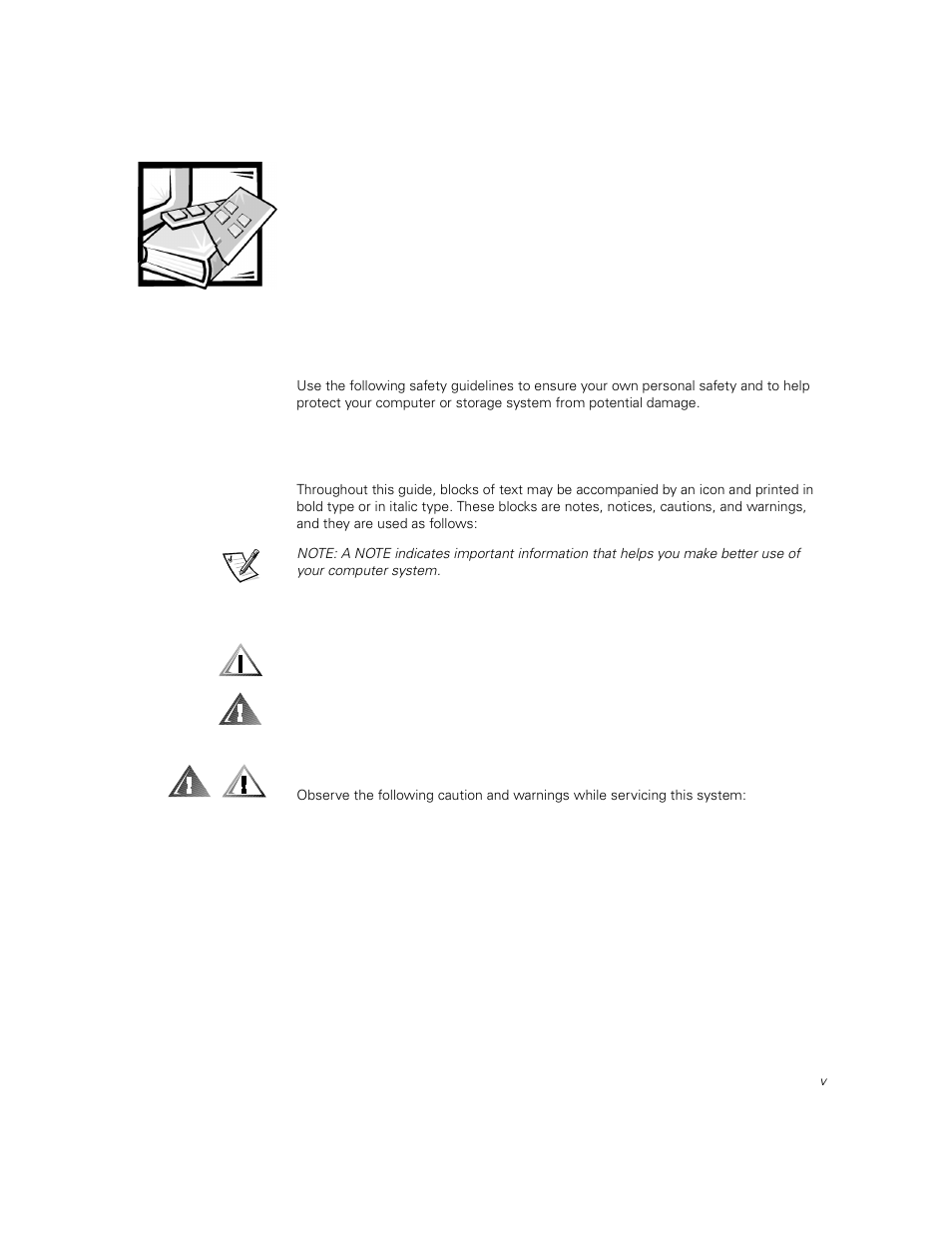 Safety instructions, Notes, notices, cautions, and warnings, Safety caution and warnings | Dell PowerVault 51F (8P Fibre Channel Switch) User Manual | Page 3 / 156