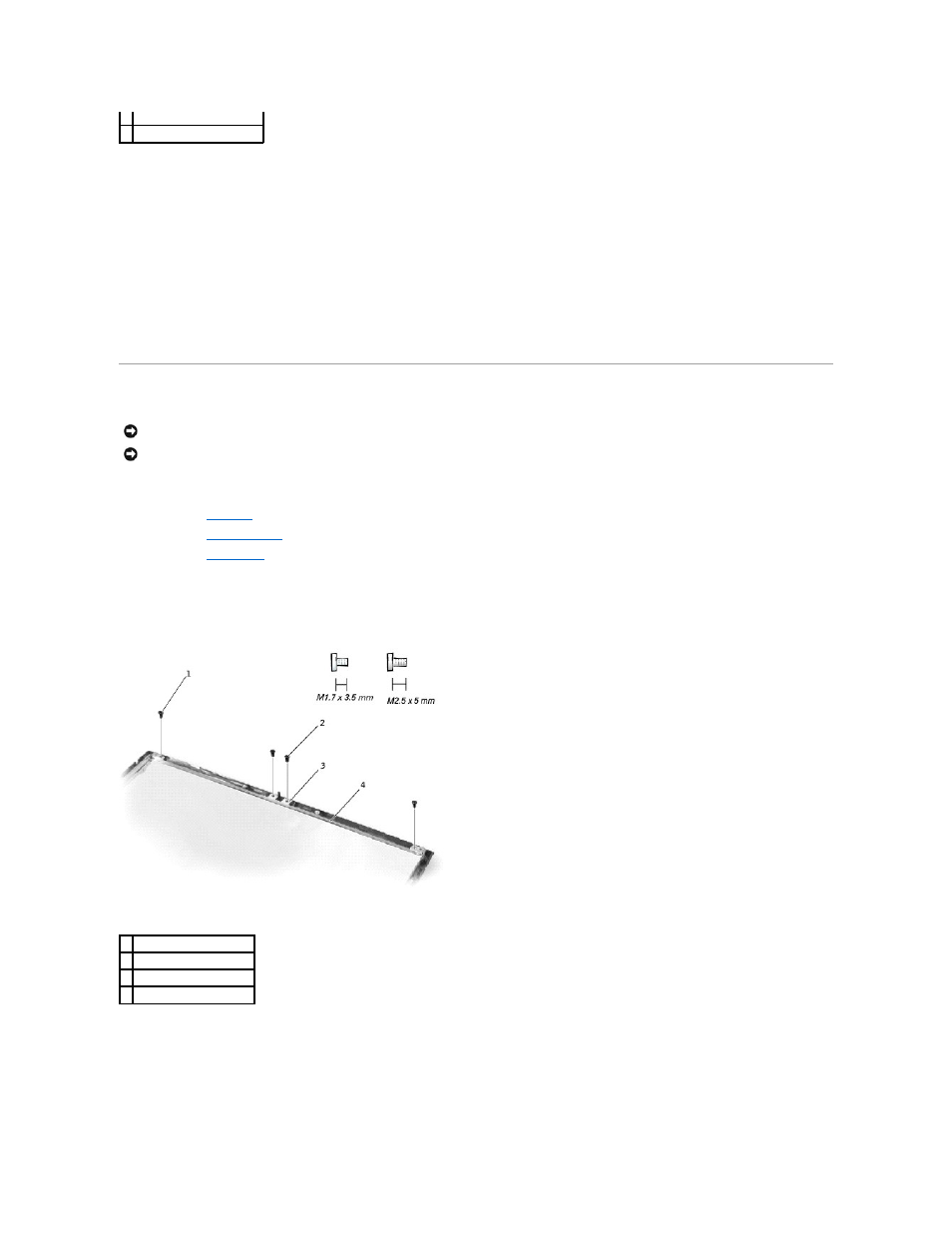 Display latch, Replacing the 14.1-inch display panel, Removing the display latch | Replacing the display latch | Dell Inspiron 4100 User Manual | Page 29 / 71