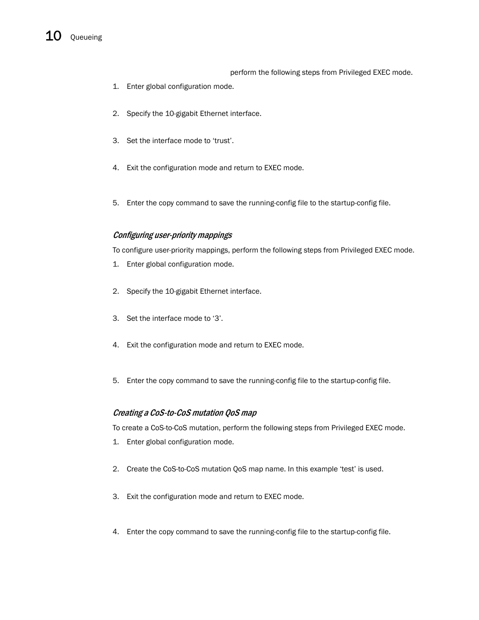 Configuring user-priority mappings, Creating a cos-to-cos mutation qos map | Dell POWEREDGE M1000E User Manual | Page 114 / 168