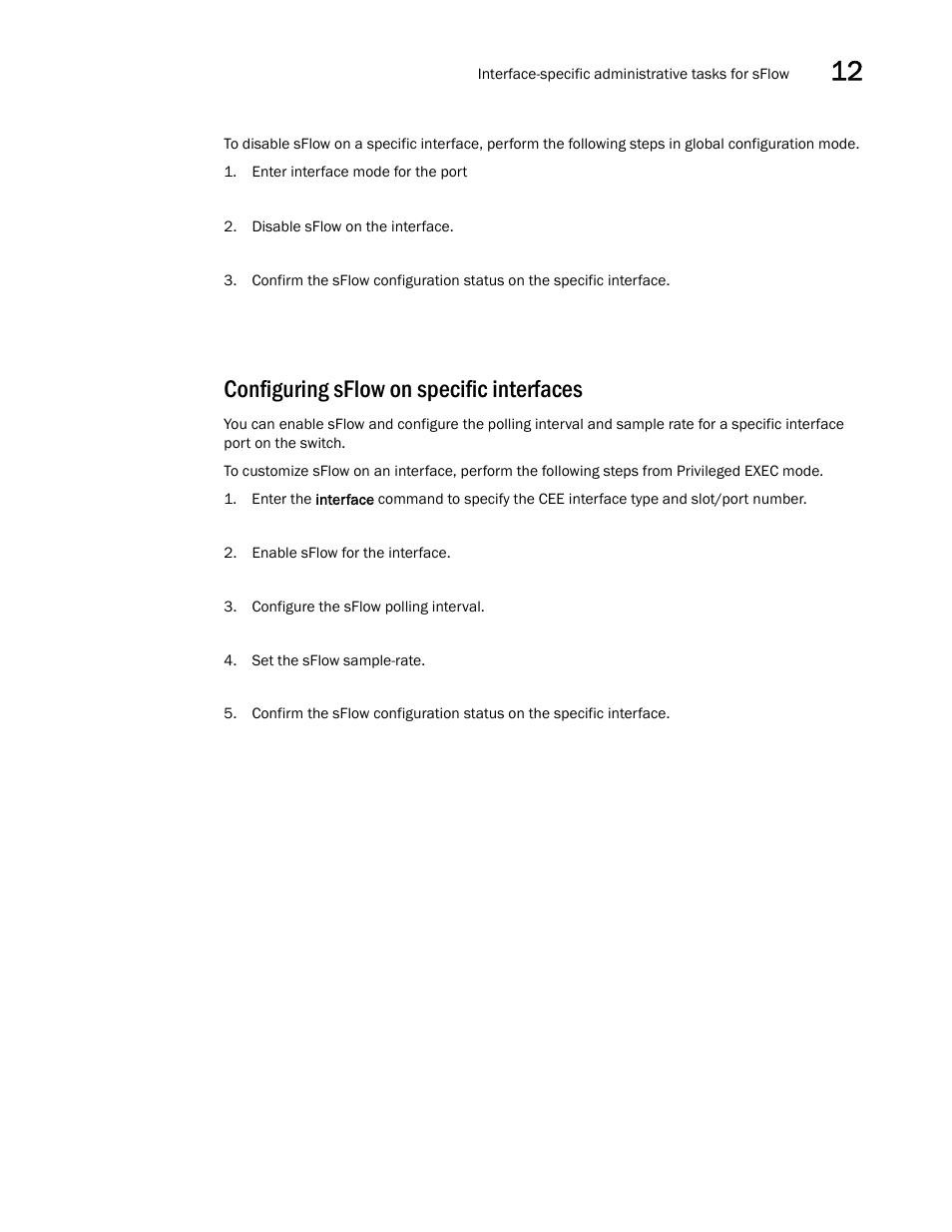 Configuring sflow on specific interfaces | Dell POWEREDGE M1000E User Manual | Page 135 / 168