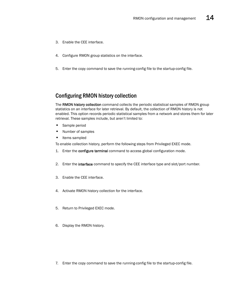 Configuring rmon history collection | Dell POWEREDGE M1000E User Manual | Page 143 / 168