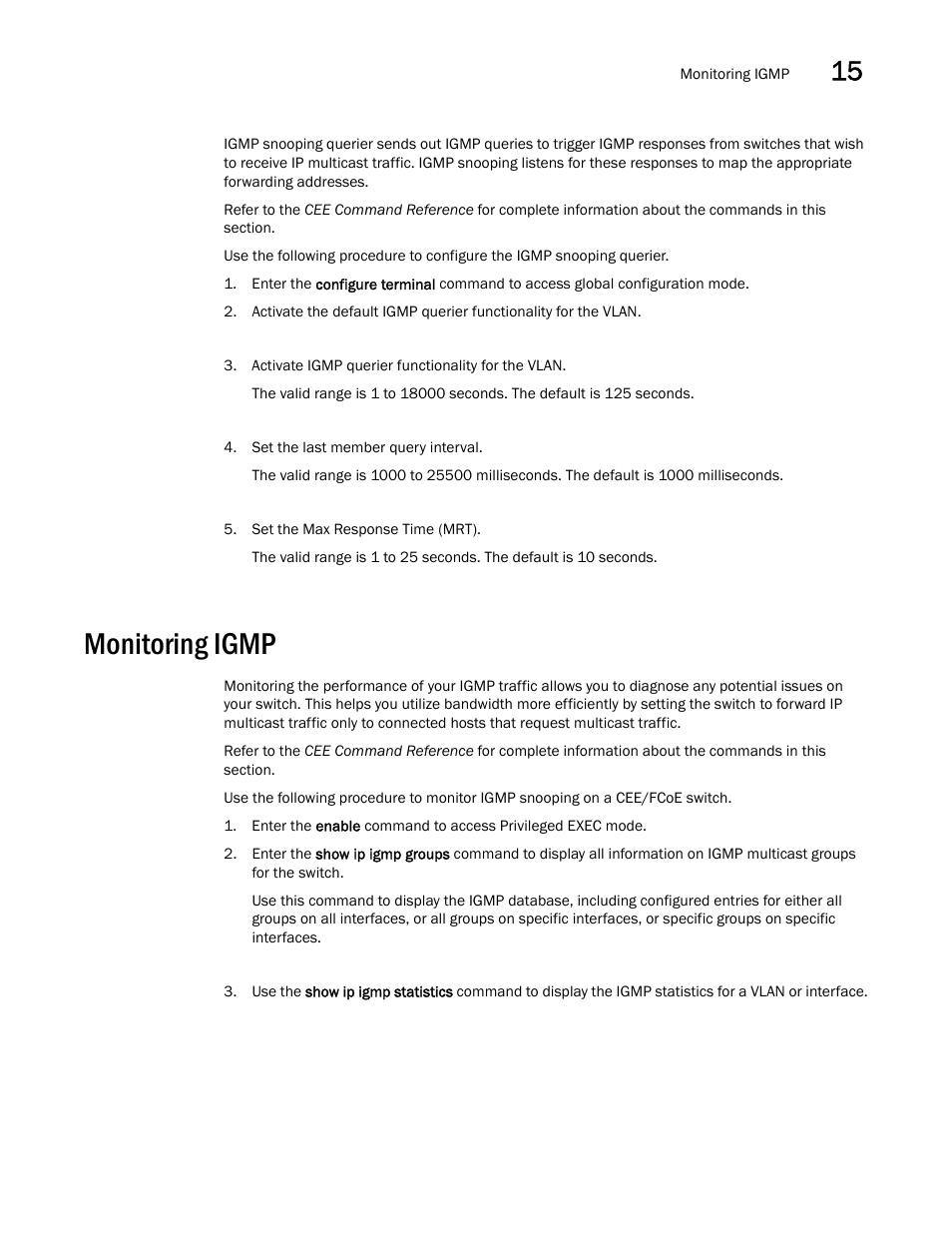 Monitoring igmp | Dell POWEREDGE M1000E User Manual | Page 147 / 168