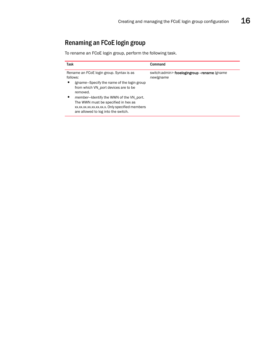 Renaming an fcoe login group | Dell POWEREDGE M1000E User Manual | Page 155 / 168