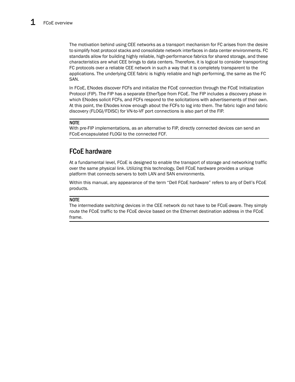 Fcoe hardware | Dell POWEREDGE M1000E User Manual | Page 20 / 168