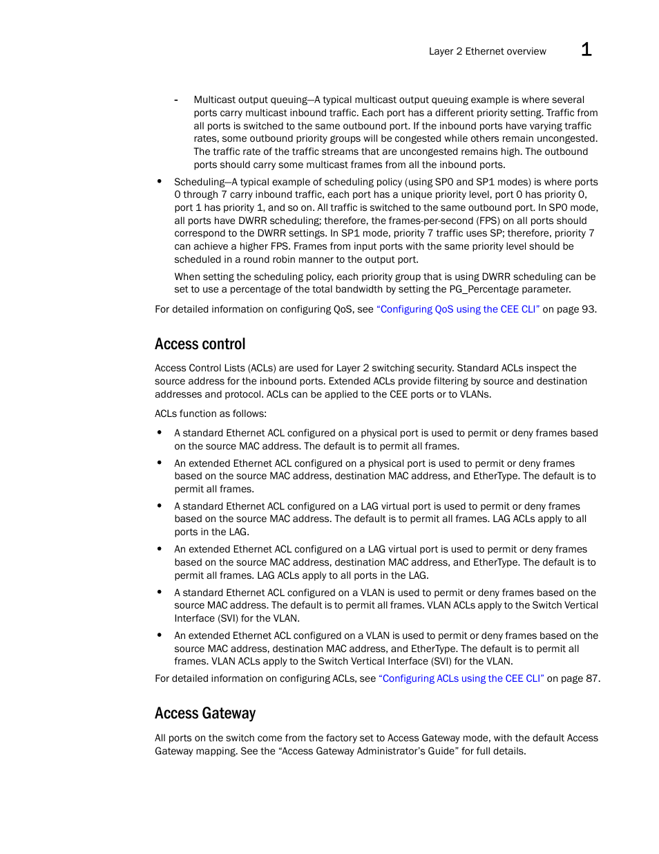 Access control, Access gateway, Access control access gateway | Dell POWEREDGE M1000E User Manual | Page 25 / 168