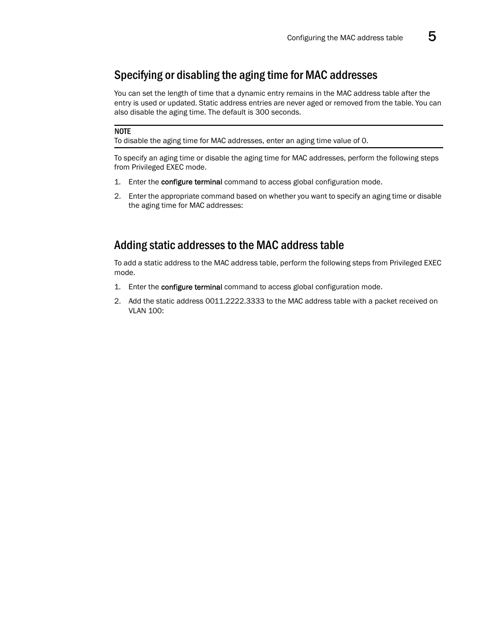 Adding static addresses to the mac address table | Dell POWEREDGE M1000E User Manual | Page 59 / 168