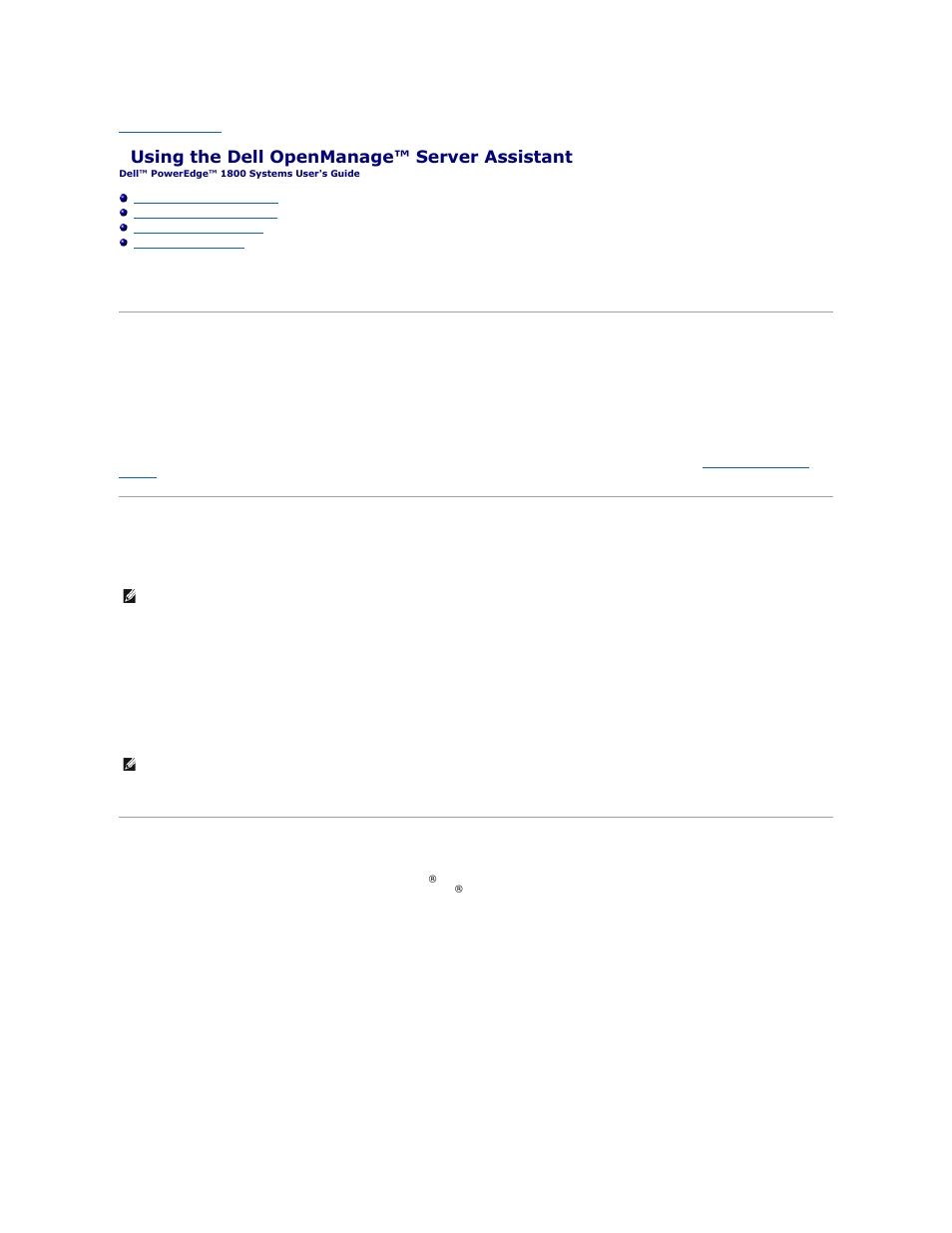 Using the dell openmanage™ server assistant, Starting the server assistant cd, Using the server setup program | Updating drivers and utilities | Dell PowerEdge 1800 User Manual | Page 15 / 29