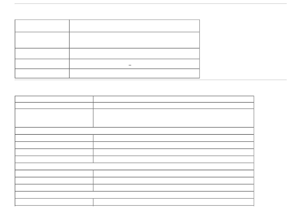 Electrical specifications, Physical characteristics | Dell U2212HM Monitor User Manual | Page 12 / 48
