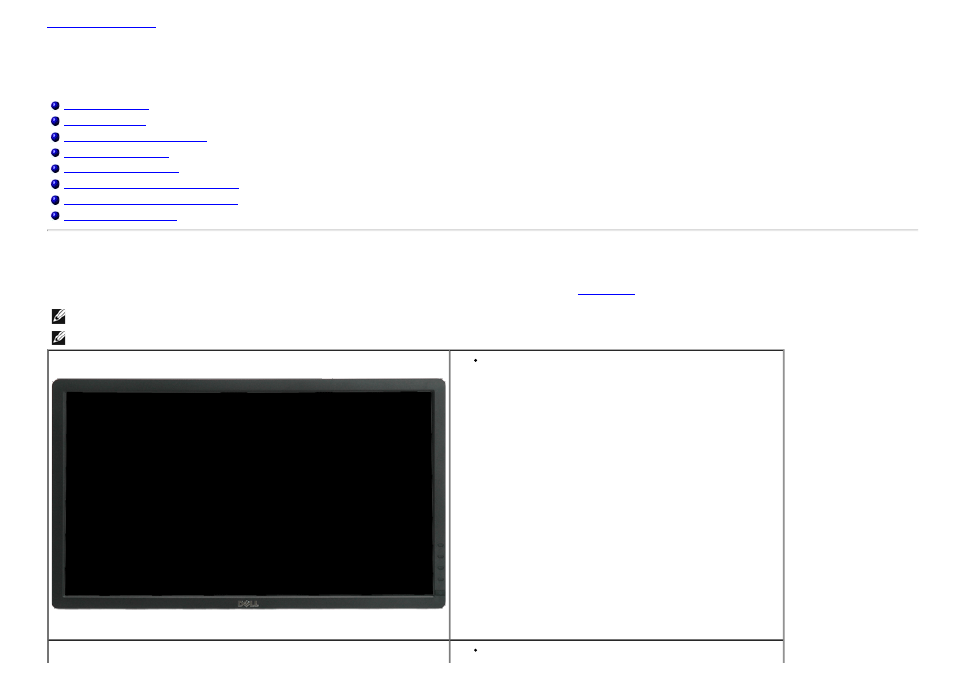 About your monitor, Package contents | Dell U2212HM Monitor User Manual | Page 4 / 48