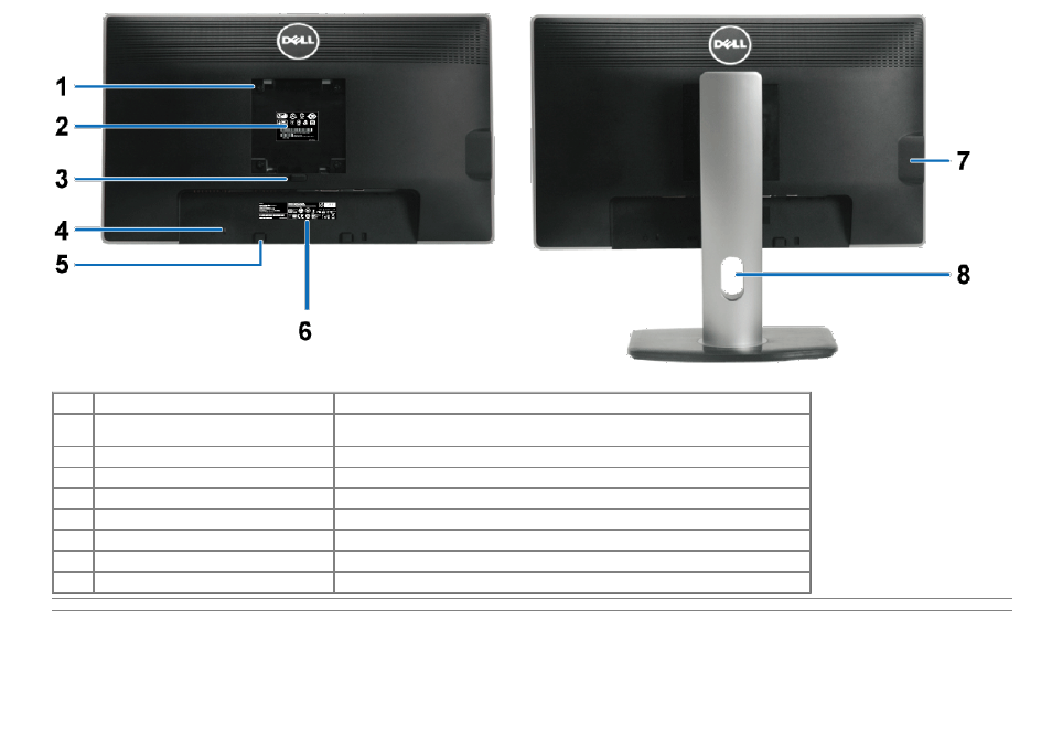 Side view | Dell U2212HM Monitor User Manual | Page 8 / 48