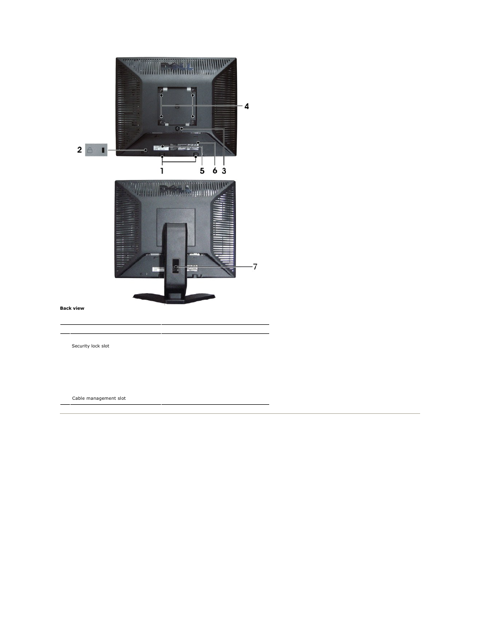 Side view | Dell E190S Monitor User Manual | Page 4 / 29