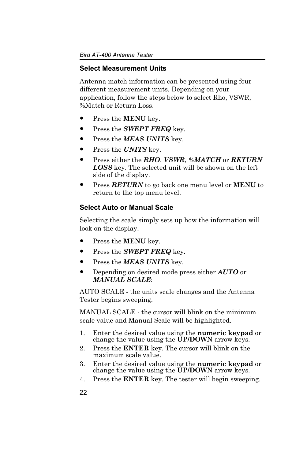 Bird Technologies AT-400 User Manual | Page 34 / 57