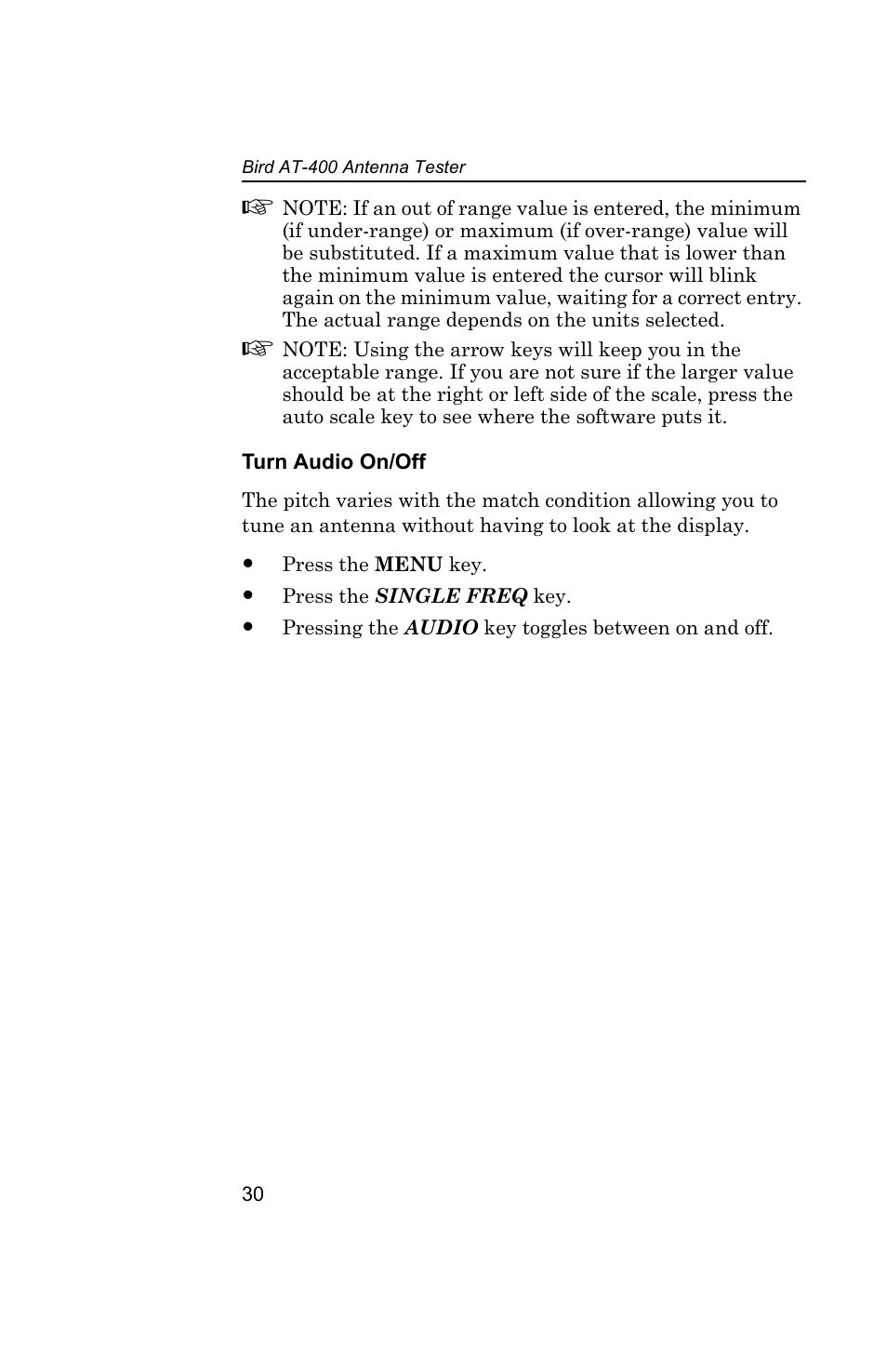 Bird Technologies AT-400 User Manual | Page 42 / 57