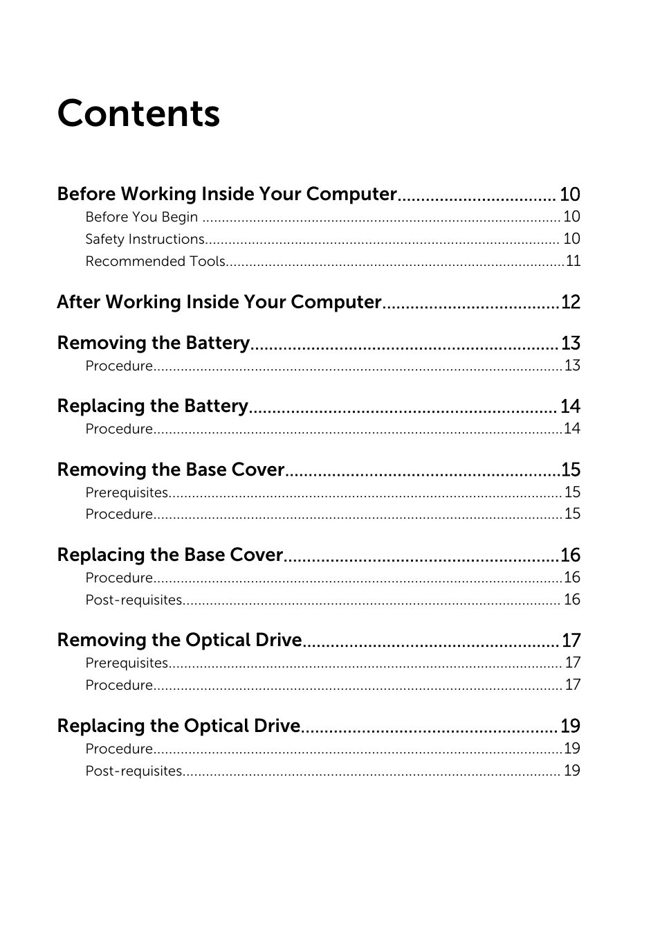 Dell Inspiron 15 (3542, Early 2014) User Manual | Page 3 / 97