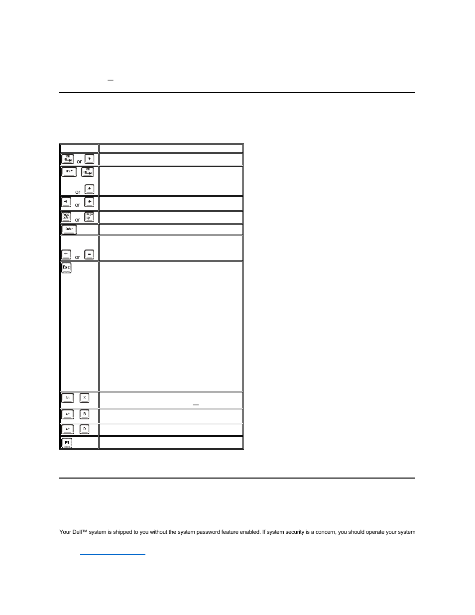 Using the system password feature, System setup navigation keys | Dell Precision 420 User Manual | Page 131 / 136