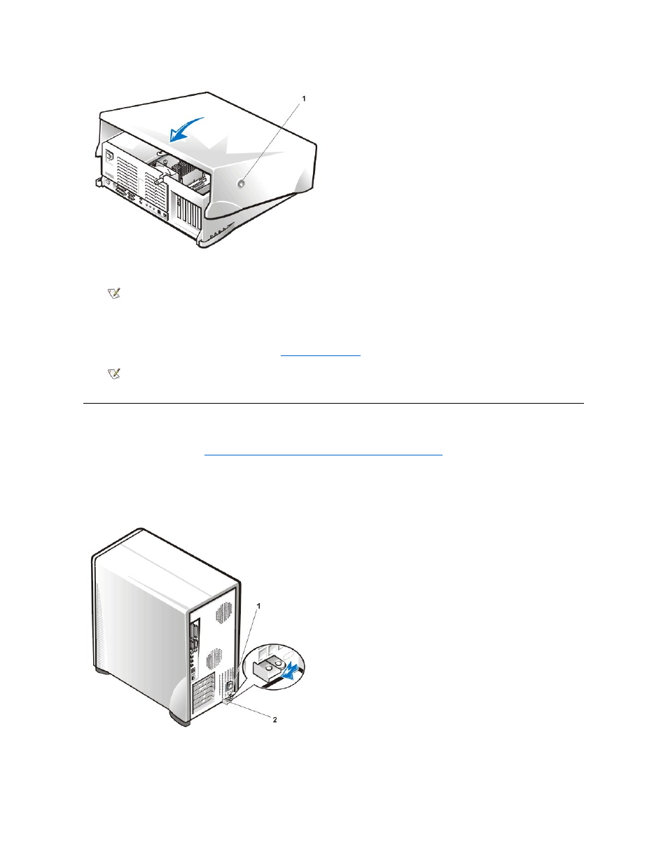 Removing the computer cover (mini tower chassis) | Dell Precision 420 User Manual | Page 83 / 136