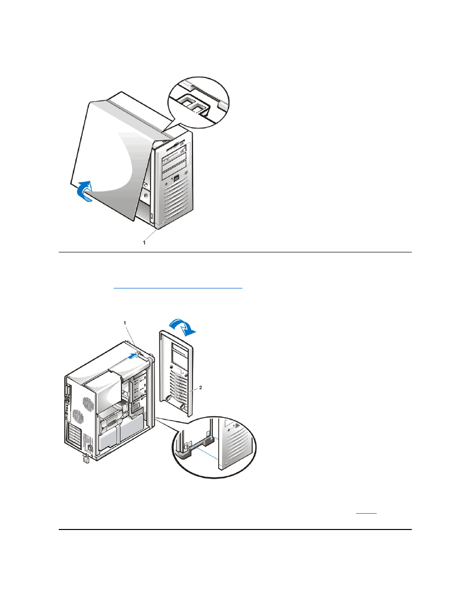Replacing the computer cover (mini tower chassis) | Dell Precision 420 User Manual | Page 84 / 136