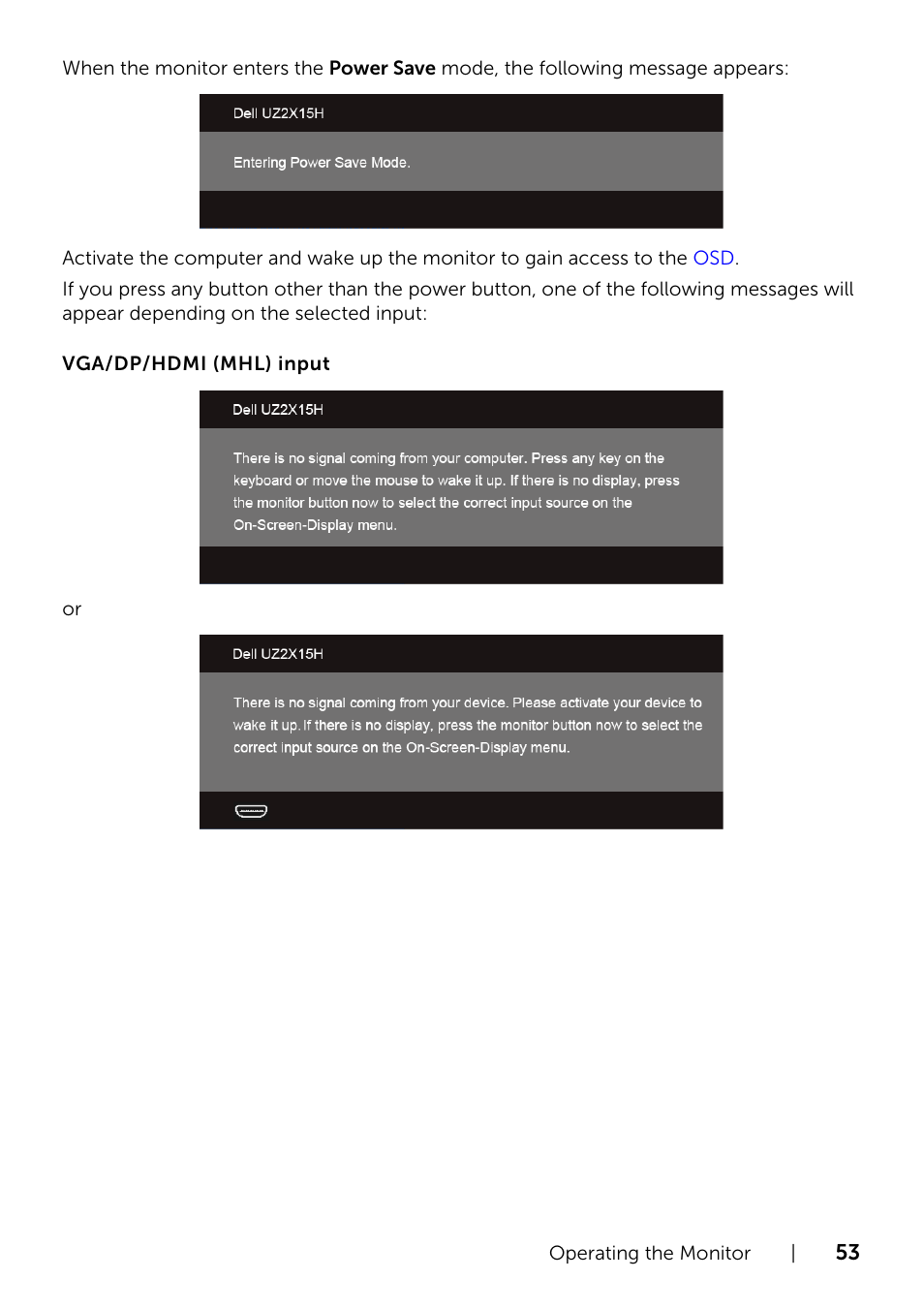 Dell UZ2215H Monitor User Manual | Page 53 / 69