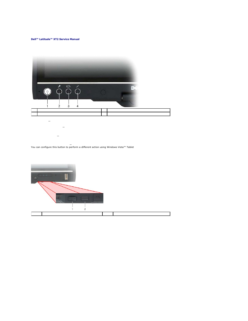 Tablet-pc buttons, Scroll buttons, Using the scroll control | Dell Latitude XT2 (Early 2009) User Manual | Page 19 / 85