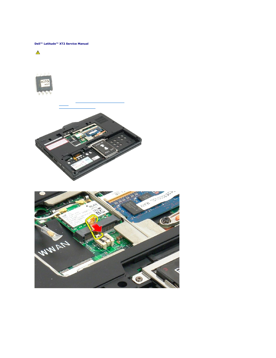 Bios chip, Removing the bios chip | Dell Latitude XT2 (Early 2009) User Manual | Page 37 / 85