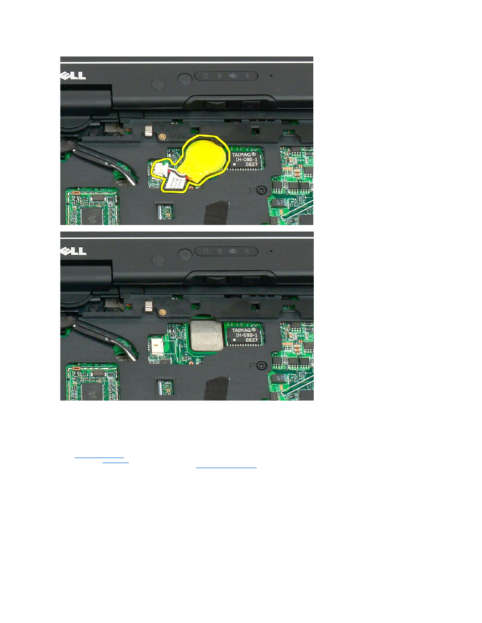 Replacing the coin-cell battery | Dell Latitude XT2 (Early 2009) User Manual | Page 43 / 85