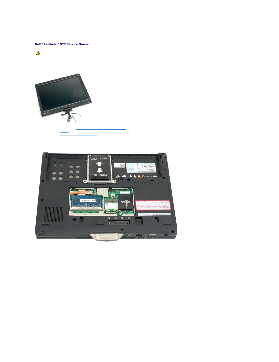 Display assembly, Removing the display assembly | Dell Latitude XT2 (Early 2009) User Manual | Page 58 / 85