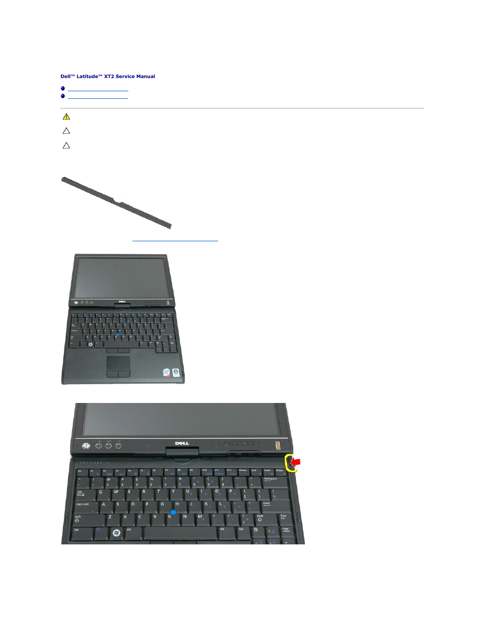 Hinge cover, Removing the hinge cover | Dell Latitude XT2 (Early 2009) User Manual | Page 63 / 85