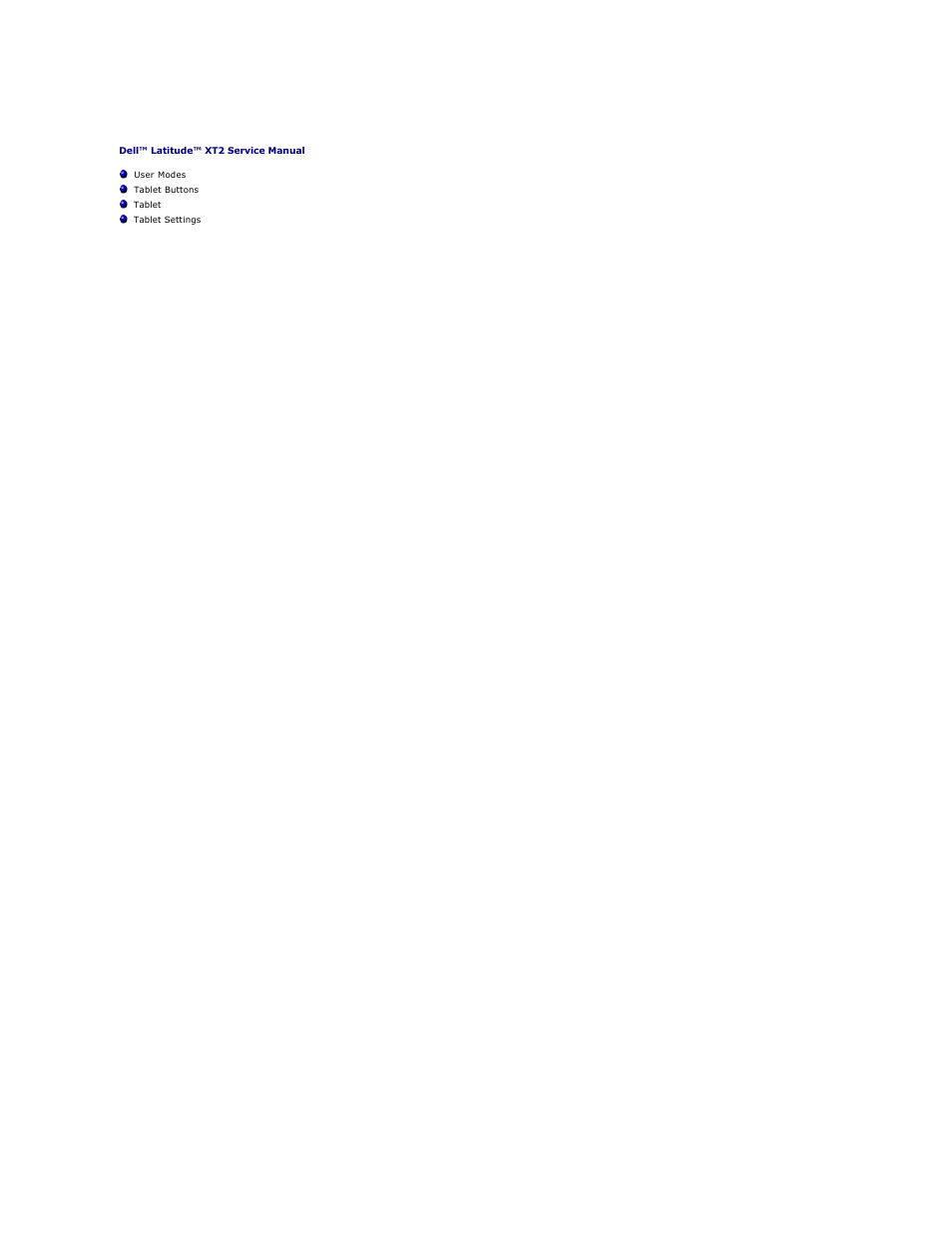 Tablet-pc modes | Dell Latitude XT2 (Early 2009) User Manual | Page 83 / 85