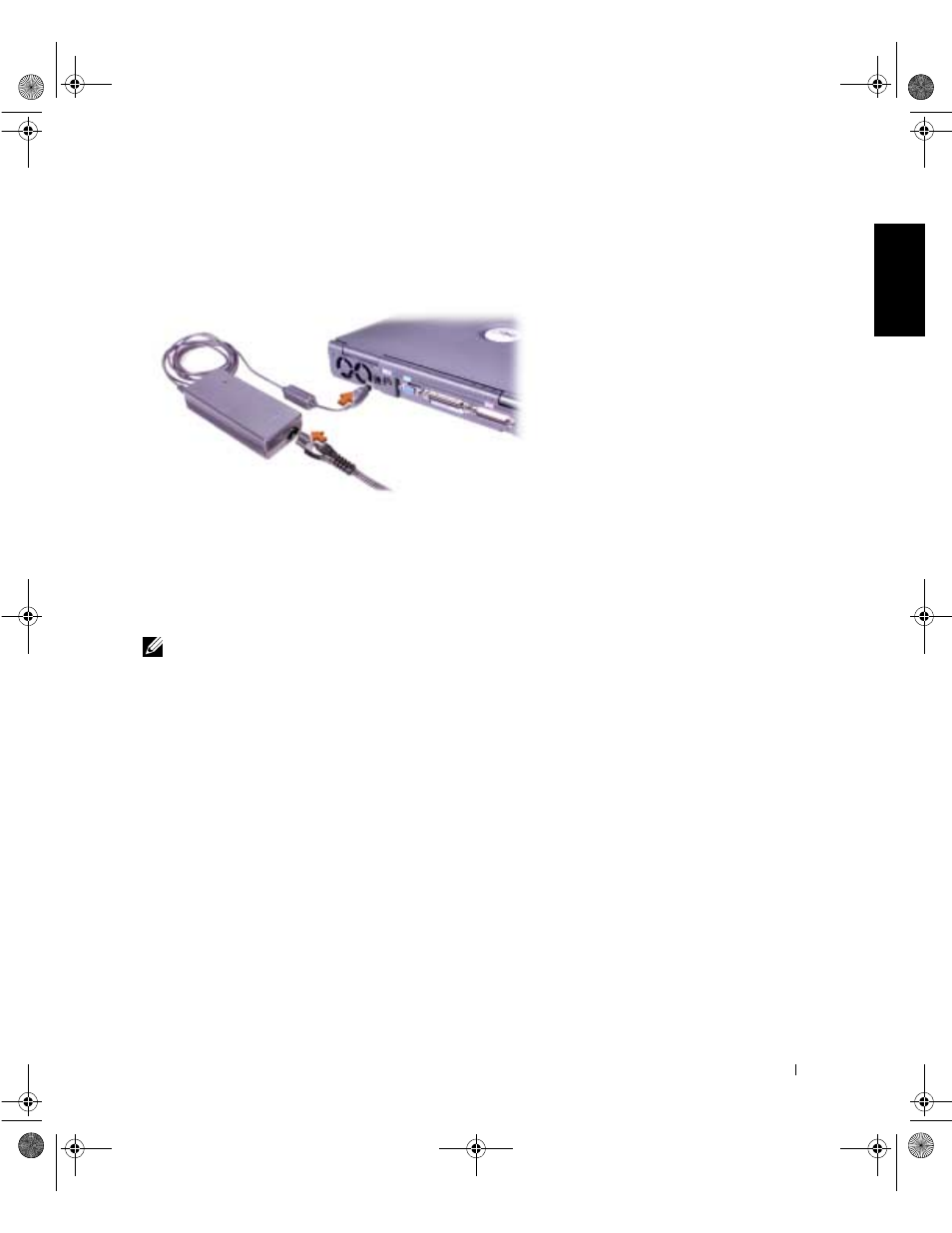 Connecting the ac adapter, Turning on the computer | Dell Precision M40 User Manual | Page 17 / 40