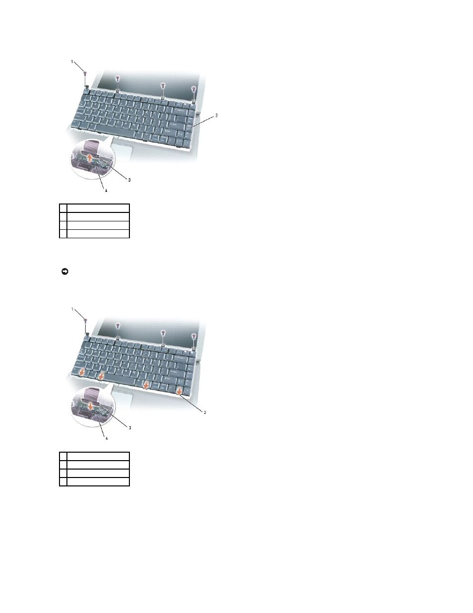 Installing the keyboard | Dell Inspiron 5160 User Manual | Page 18 / 42