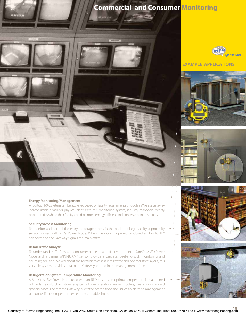 Commercial and consumer monitoring | Banner American Products Wireless Network User Manual | Page 19 / 32