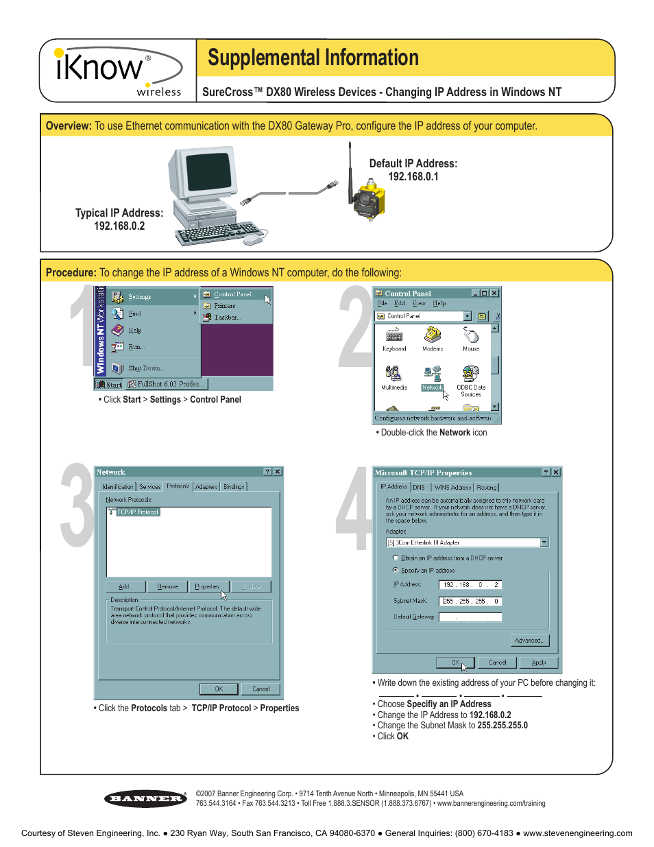 Banner American Products Wireless Network User Manual | Page 31 / 32