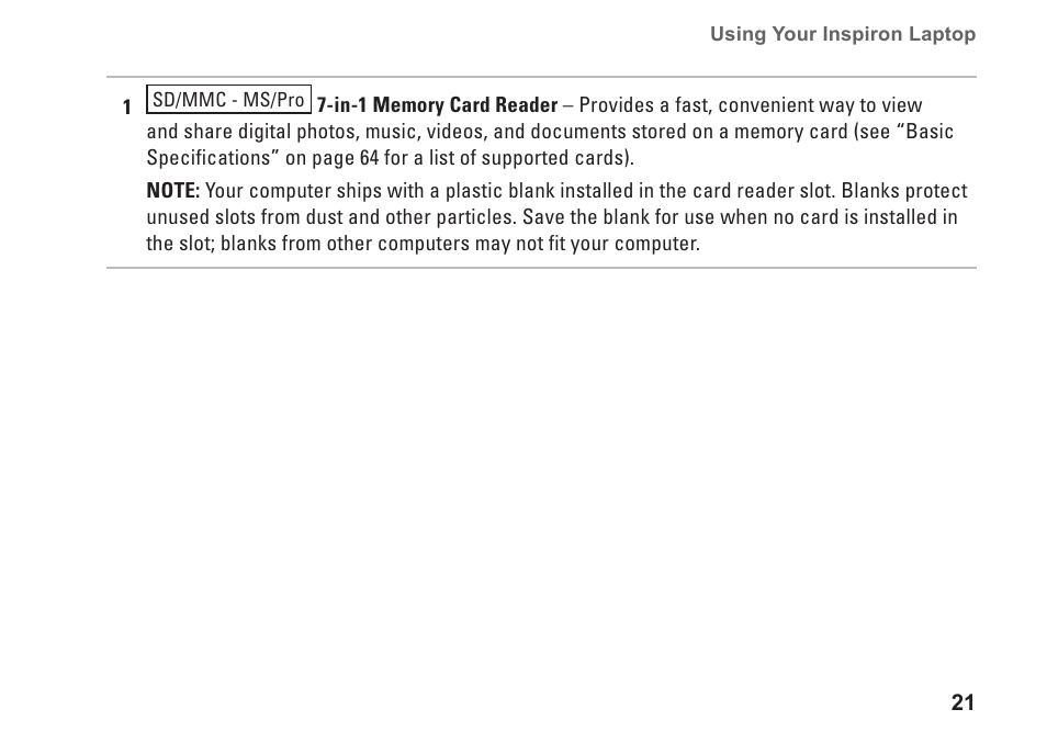 Dell Inspiron 13 (1370, Late 2009) User Manual | Page 23 / 78