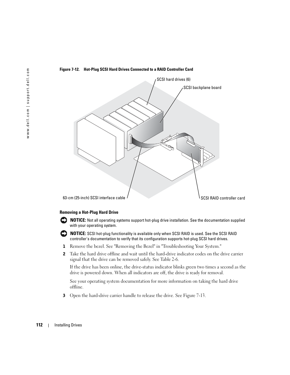 Figure 7-12, See figure 7-12 | Dell PowerEdge 1800 User Manual | Page 112 / 160
