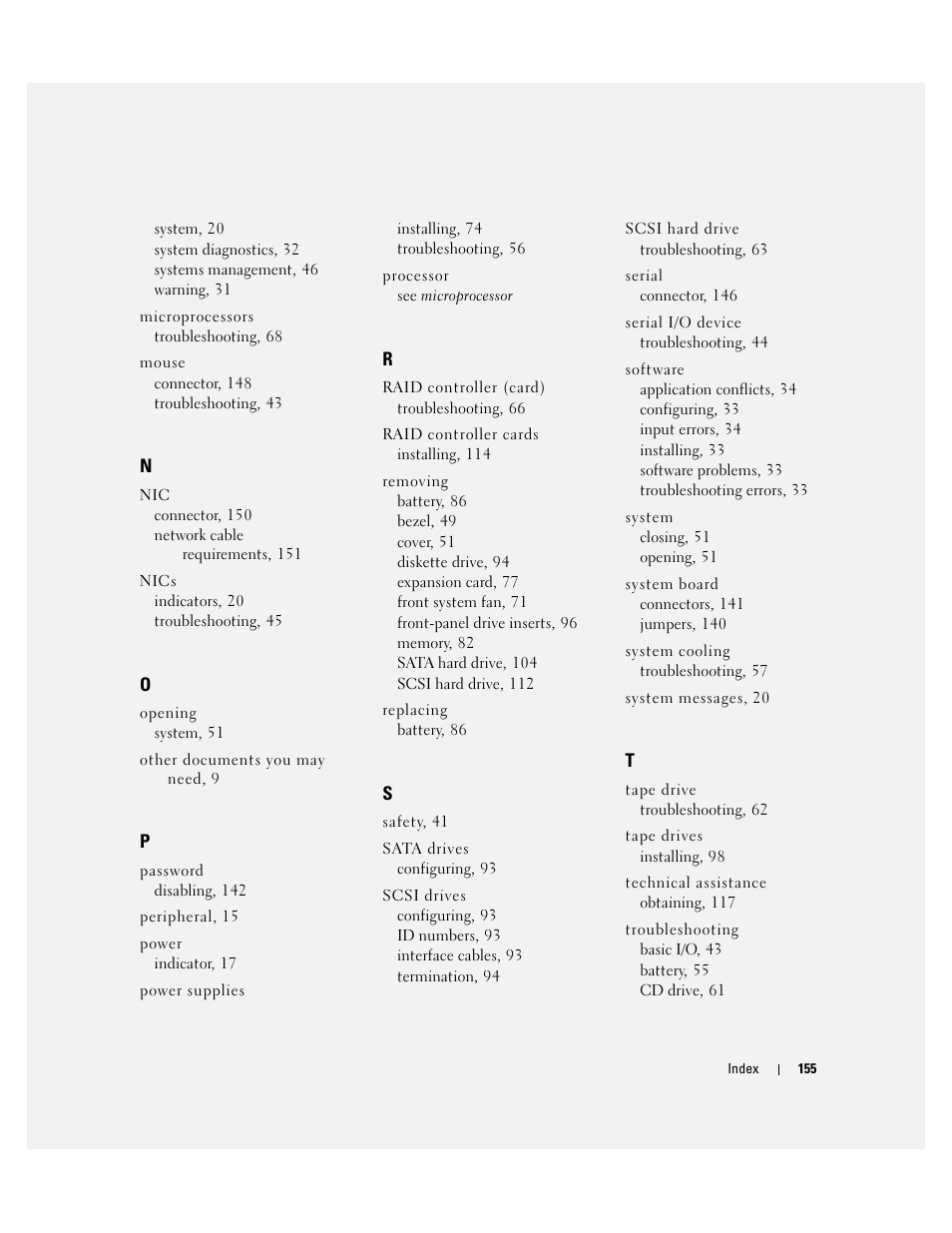 Dell PowerEdge 1800 User Manual | Page 155 / 160
